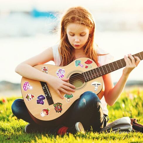 150 قطعة من ملصقات الفطر الملونة من SourceTon، ملصقات مقاومة للماء، جميلة، ملصقات ذاتية اللصق على شكل فطر لطيف لصنع بطاقات القصاصات وأكواب الماء للكمبيوتر المحمول in Kuwait