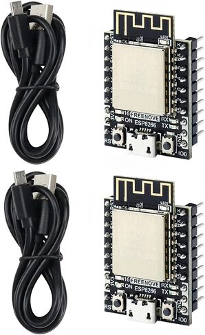 FREENOVE ESP8266 Development Board (2 Pack) (Compatible with Arduino IDE), ESP-12S Onboard Wi-Fi, MicroPython C Code, Detailed Tutorial, Example Projects in Kuwait