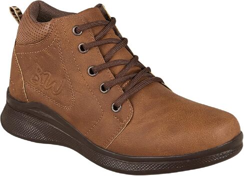 حذاء CASTALIA Essentials النسائي ذو الرقبة القتالية ذو الرقبة الطويلة للنساء ذو ​​الرقبة الجملية (الأحذية البيج) والأحذية السوداء. نعل حذاء أنيق وواسع ومريح، غير قابل للانزلاق. in Kuwait