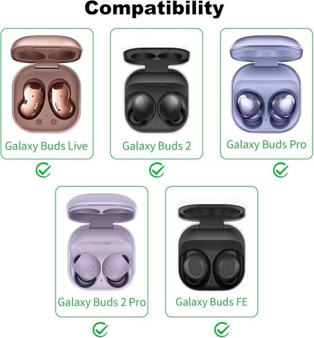 متوافق مع حافظة Samsung Galaxy Buds Pro 2/حافظة Galaxy Buds 2/حافظة Galaxy Buds FE/حافظة Galaxy Buds Pro/حافظة Galaxy Buds Live من السيليكون بتصميم مشغل الألعاب، رمادي فاتح in Kuwait