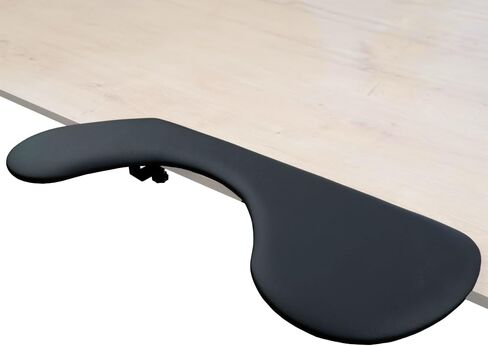 Forearm Support, Wrist Rest, Clamp-on Table Mount Leather Elbow Armrest Pad, Ergonomic Design, Punch-Free Desk Extender for Home and Office, Easy Typing & Pain Relief in Saudi Arabia