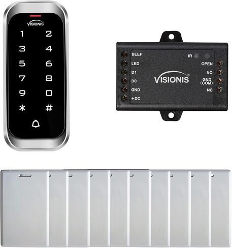 Visionis VIS-3003 Access Control Indoor Outdoor Rated IP68 Metal Digital Touch Keypad Reader Standalone + Wiegand 26, Slim Design, No Software, EM Cards, 2000 Users in Saudi Arabia