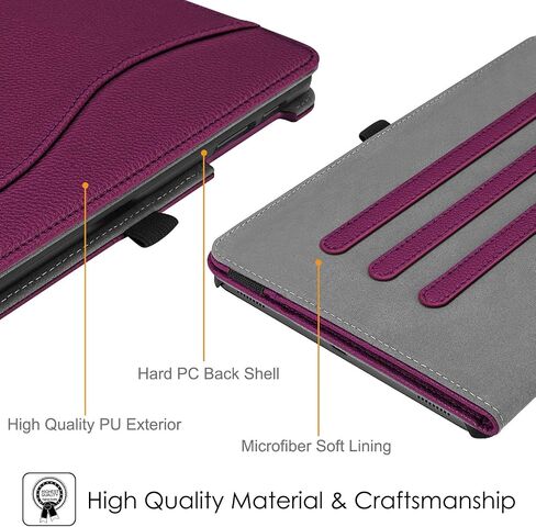 Fintie Case for Samsung Galaxy Tab A 10.1 2019 Model SM-T510/T515/T517, Multi-Angle Viewing Stand Cover with Pocket, Purple in Saudi Arabia