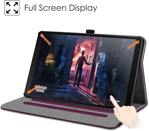 Fintie Case for Samsung Galaxy Tab A 10.1 2019 Model SM-T510/T515/T517, Multi-Angle Viewing Stand Cover with Pocket, Purple in Saudi Arabia