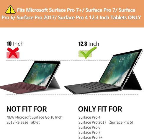 INFILAND Microsoft Surface Pro 7+/ Surface Pro 7 Plus Case Cover Compatible with Microsoft Surface Pro 7+/ Surface Pro 7/ Surface Pro 6/ Surface Pro 5/ Surface Pro 4 12.3 inch Tablets, Gray in Saudi Arabia
