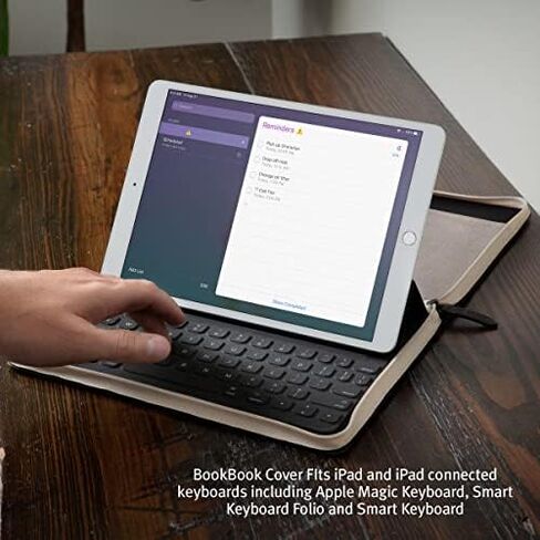 غطاء Twelve South BookBook Vol 2 لجهاز iPad Pro مقاس 12.9 بوصة (الجيل 3/4/5) وM1 وحافظات لوحة المفاتيح | غطاء جلدي مقوى لجهاز iPad Pro وحافظات لوحة المفاتيح in Kuwait