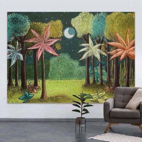 5x3ft Painted Wild One Birthday Backdrops for Photography Picture Boys Beast of The Wild Jungle Forest Animal 1st Theme Baby Shower Party Decoration Supplies Cake Smash Photo Booth Background Banner in Saudi Arabia