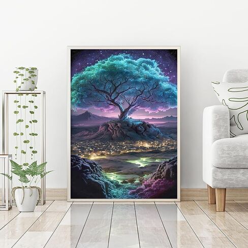 Fuinkqe Diamond Art Kits for Adults,Race Car DIY 5D Round Full Drill Gem Diamond Painting Kits for Crafts Gift Night Lightning Mushroom Cloud,Suitable for Home Wall Decor 12 x 16 Inch in Saudi Arabia