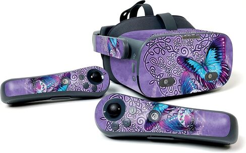 MightySkins Skin Compatible with Pico Neo 2 Eye - Purple Airbrush | Protective, Durable, and Unique Vinyl Decal wrap Cover | Easy to Apply, Remove, and Change Styles | Made in The USA in Saudi Arabia