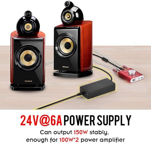 Douk Audio Nobsound DC 24V@6A 150W محول إمداد الطاقة، AC100~240V لبنة الطاقة لمكبر الصوت in Kuwait