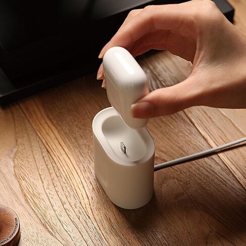 elago Upgraded Stand Charging Dock Compatible with Apple AirPods 1 & 2, Compatible with Apple TV Remote, Compatible with Apple Pencil [White] - Stand/Holder/Docking Station in Saudi Arabia