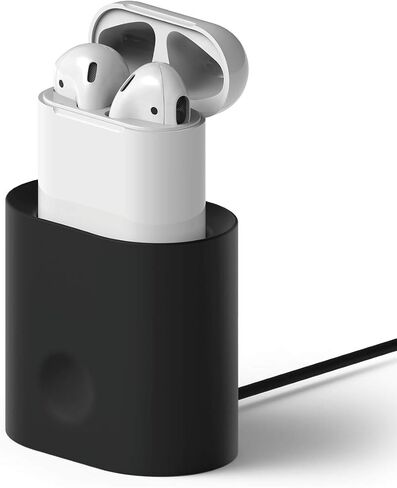 elago Upgraded Stand Charging Dock Compatible with Apple AirPods 1 & 2, Compatible with Apple TV Remote, Compatible with Apple Pencil [White] - Stand/Holder/Docking Station in Saudi Arabia