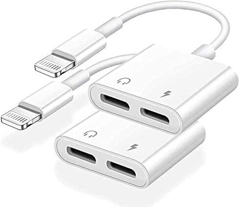 iPhone 15 Headphone Adapter,2Pack USB C to USB C Headphone and Charger Adapter,2-in-1 Type C to Aux Audio Jack and Fast Charging Dongle Cable Cord for iPhone 15 Pro Max Plus,iPad Pro,Galaxy/Note,Pixel in Kuwait