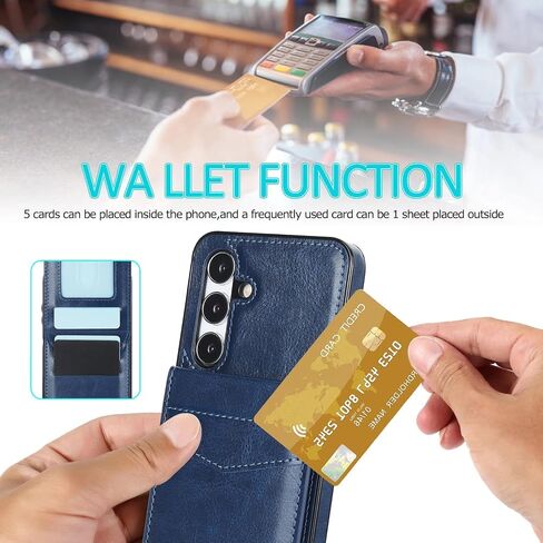 حافظة هاتف Asuwish لهاتف Samsung Galaxy A25 5G مع واقي شاشة من الزجاج المقسى وحامل لبطاقة الائتمان وغطاء محفظة وحامل من الجلد وإكسسوارات الخلايا Glaxay A 25 25A SM-A256U A256E للنساء والرجال باللون الأسود in Saudi Arabia