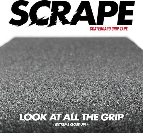 Scrape Tape Shortboard Skateboard Grip Tape Sheet 9" x 33" (Neon Pink, Standard 9x33) in Saudi Arabia