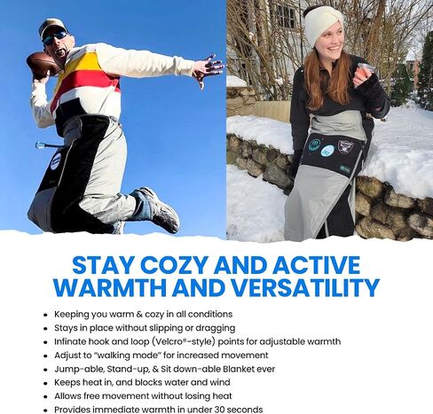 Stadium Blanket, Wearable Sports Blanket for Cold Weather in Saudi Arabia