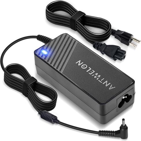 ANTWELON 65W شاحن الكمبيوتر المحمول 19V 3.42A لشركة أيسر Chromebook 11 13 14 15 R11 CB3-111 CB3-131 CB3-431 CB3-532 CB5 C720 C720P C740 أسباير واحد AO1-131 AO1-431 N15Q9 N15Q8 N16P1 محول التيار المتردد سلك التيار الكهربائي in Kuwait