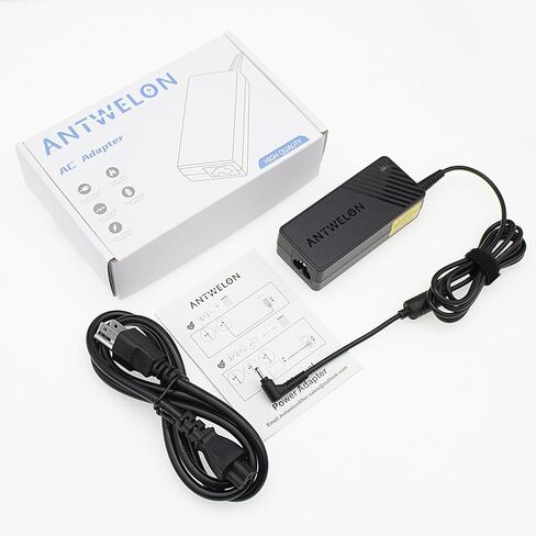ANTWELON 65W شاحن الكمبيوتر المحمول 19V 3.42A لشركة أيسر Chromebook 11 13 14 15 R11 CB3-111 CB3-131 CB3-431 CB3-532 CB5 C720 C720P C740 أسباير واحد AO1-131 AO1-431 N15Q9 N15Q8 N16P1 محول التيار المتردد سلك التيار الكهربائي in Kuwait