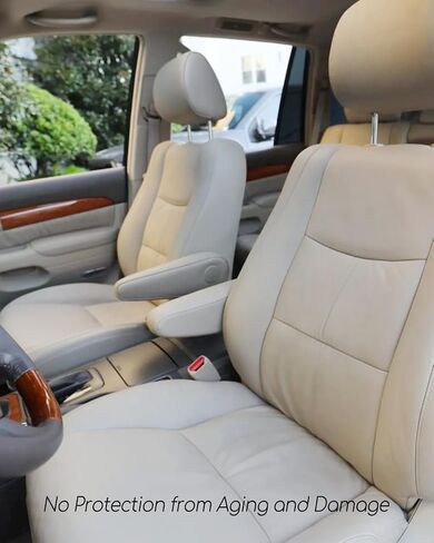Auto Armrest Cover Fit for Lexus GX470 2003 2004 2005 2006 2007 2008 2009 Microfiber Leather, A Pair of Ivory Beige in Saudi Arabia