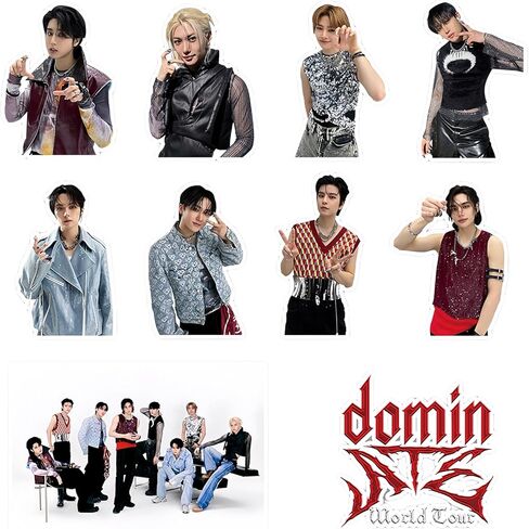 Stray Kids Stickers Pack 92Pcs Stray Kids ATE Album Stickers Stray Kids Domin ATE World Tour Stickers Waterproof Vinyl Decals Stray Kids Stickers for Water Bottles Scrapbook Laptop Stray Kids Merch in Kuwait