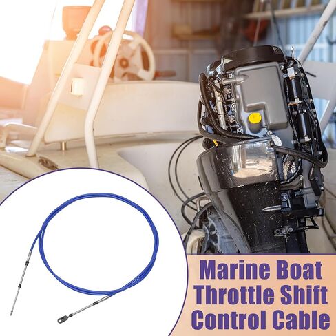 ACROPIX Universal 300cm 10FT 33C/3300 Marine Boat Throttle Shift Control Cable Blue with Fastening Head for Yamaha Outboard Engine - Pack of 1 in Saudi Arabia