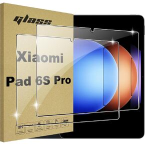 for Xiaomi Pad 6S Pro 12.4 inch Screen Protector, Tempered Glass Compatible with Xiaomi Pad 6S Pro 12.4"【2 pack】
