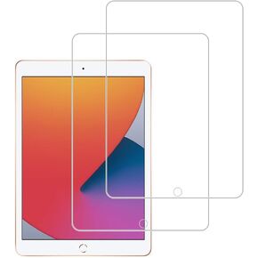 Design for Apple iPad 9th 8th 7th Generation (10.2 Inch, iPad 9/8/7, 2021&2020&2019) Tempered Glass Screen Protector, Anti Scratch, Bubble Free,High Definition（2 Pack）