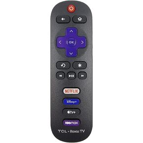 2023 OEM Replacement Remote Control Compatible with All TCL Roku Smart TVs【Only Works with TCL Roku TV, Not for Roku Stick and Roku Box】 (Netflix/Disney Plus/Apple TV+ / HBO Max) (Renewed)