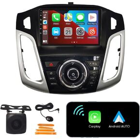 [2G+32G] Carplay Android Auto Touchscreen Autoradio Car Stereo GPS Navigation FM Radio Head Unit WIFI Mirror Link Multimedia Player GPS Radio DSP for Ford Focus 2012-2018 original car style