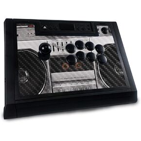 Gaming Skin Compatible with Hori Fighting Stick Alpha (PS5, PS4, PC) - Booming Box - Premium 3M Vinyl Protective Wrap Decal Cover - Easy to Apply | Crafted in The USA by MightySkins