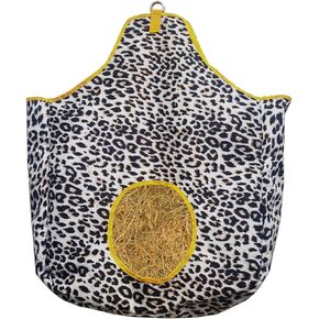 BARN & STABLE Horse Hay Bag with Metal Snap Fastener, Hay Bag Feeder Sack Storage Bag for Horse Cow Goats Donkey Cattle Rabbit
