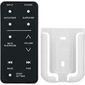 Replacement Remote Control for ZVOX Accuvoice AV157 AV257 AV200 AV357 AV355 SB380 SB400 SB500 SB700 SoundBar TV Speaker(with Mounting Bracket)