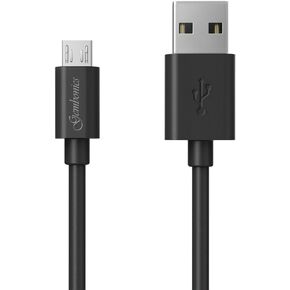 High Speed USB 2.0 A Male to Micro B Cable, Black - 6ft