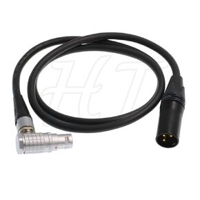 HangTon 24V Power Cable for ARRI Alexa 35, Alexa Mini LF, Alexa Mini, Amira Camera XLR 3 Pin to Right Angle 8-Pin 1m
