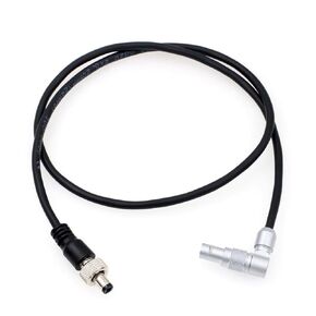 0B 2 Pin to Locking DC Barrel Power Cable for Alexa Camera Atomos Shogun Flame/Inferno, Ninja Inferno, Shogun 7 Monitor Rotated Right Angle 60cm