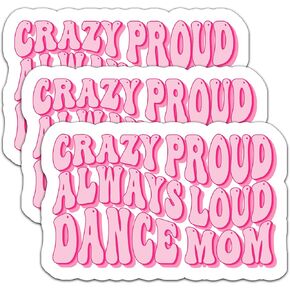(3Pcs) Life is Better When You Dance Sticker Retro Dancing Waterproof Vinyl Decals for Books Laptops Phones Tumblers Water Bottles Gifts for Women Teen Dance Lovers Dance Teacher, Size 3 x 2.3 Inch