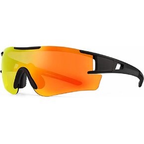 SPOSUNE Polarized Cycling Glasses for Men Women, UV400 Bike Sunglasses - Sport Eyewear for Bicycle Baseball Running MTB