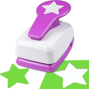 Paper Punch, Star Punch, Shape Hole Punches, Star Hole Punch, Craft Puncher, Paper Shape Punches, Paper Punches for Crafting Shapes, Star Craft Punch, Star Lever Punch for Scrapbooks