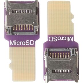 Micro SD Card Flip-Flop Expansion Board External Micro SD Card for 3D Printer Inspection and Maintenance Test Board Car Navigation Memory Card Male to Female Snap-on Expansion Cable(2 pcs)