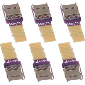 Micro SD Card Extension Board 3D Printer External Micro SD Card Car Navigation Memory Card Male to Female Extension Cable Wear Resistant PCB Board (6 pcs)