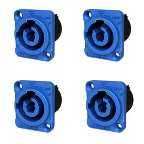 SAC3MPA Indoor Lockable 3-core Power Chassis Connector, Power-in, High Current Capacity at 20A/250V AC