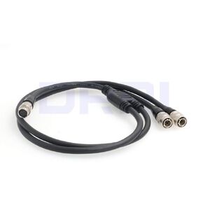 DRRI Y Cable Female 4 pin Hirose to Dual Male 4 pin Hirose for Zoom F8 /F4 Mixer Sound Devices 442 688 664