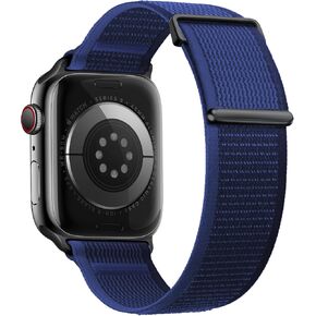 26mm Wide Breathable Sport Band for Apple Watch Ultra 49mm 45mm 44mm 42mm Men & Women, Rugged Alpine Trail Solo Loop Nylon Correas. para Srap for iWatch SE Series 9/8/7/6/5/4/3/2/1