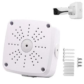 Universal Dome Security Camera Mount Box,Dome Camera Junction Box, Bracket Hide Cable,Indoor Dome Camera Cover, Base Junction Box for Dome Cameras(1 Pack)