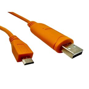 Replacement Console Cable for Aruba | FTDI 3.3V TTL | USB Type A to USB Micro-B 6 ft (1.8 Meters) | HPE JY728A | AP-CBL-SERU | Wireless Access Point | Orange Long Serial Cable