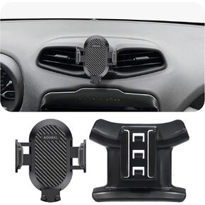 Car Phone Holder Fits for Jeep Renegade 2015-2024 Accessories,Thick Cases Friendly,Cell Phone Mount for 4.7-7 in Phones,360 Degree Rotation,Easy to Install