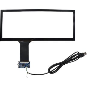 for 12.3" 1920x720 1280x480 Wide Bar LCD Screen,12.3 inch Capacitive Touch Sensor Panel with USB Card,Support 10 Muti-Touch
