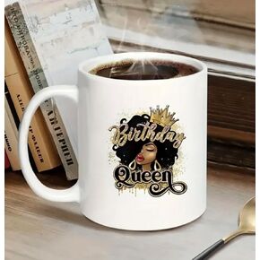 12-Piece Set of Black Girl Christmas, African Queen Vinyl Stickers, Inspirational UV Vinyl Sticker Wraps, High Adhesive Decals for Coffee Mugs, Laptops, Books, Cups, Bottles etc. (STYLEE)