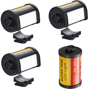 3 Pack TTARTISAN Magnetic LED Light, Rechargeable Mini LED Camera Light 3000K/4500K/6000K CRI95+ for Photography, Super Mini, Magnetic Mount with 0-180 Degrees Adjustment, Lanyard Hole