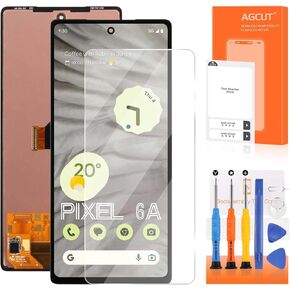 Original for Google Pixel 6A LCD Screen Replacement for Google Pixel 6A LCD Display GX7AS, GB62Z, G1AZG Screen TouchDigitizer Assembly Repair Part（Support Fingerprint